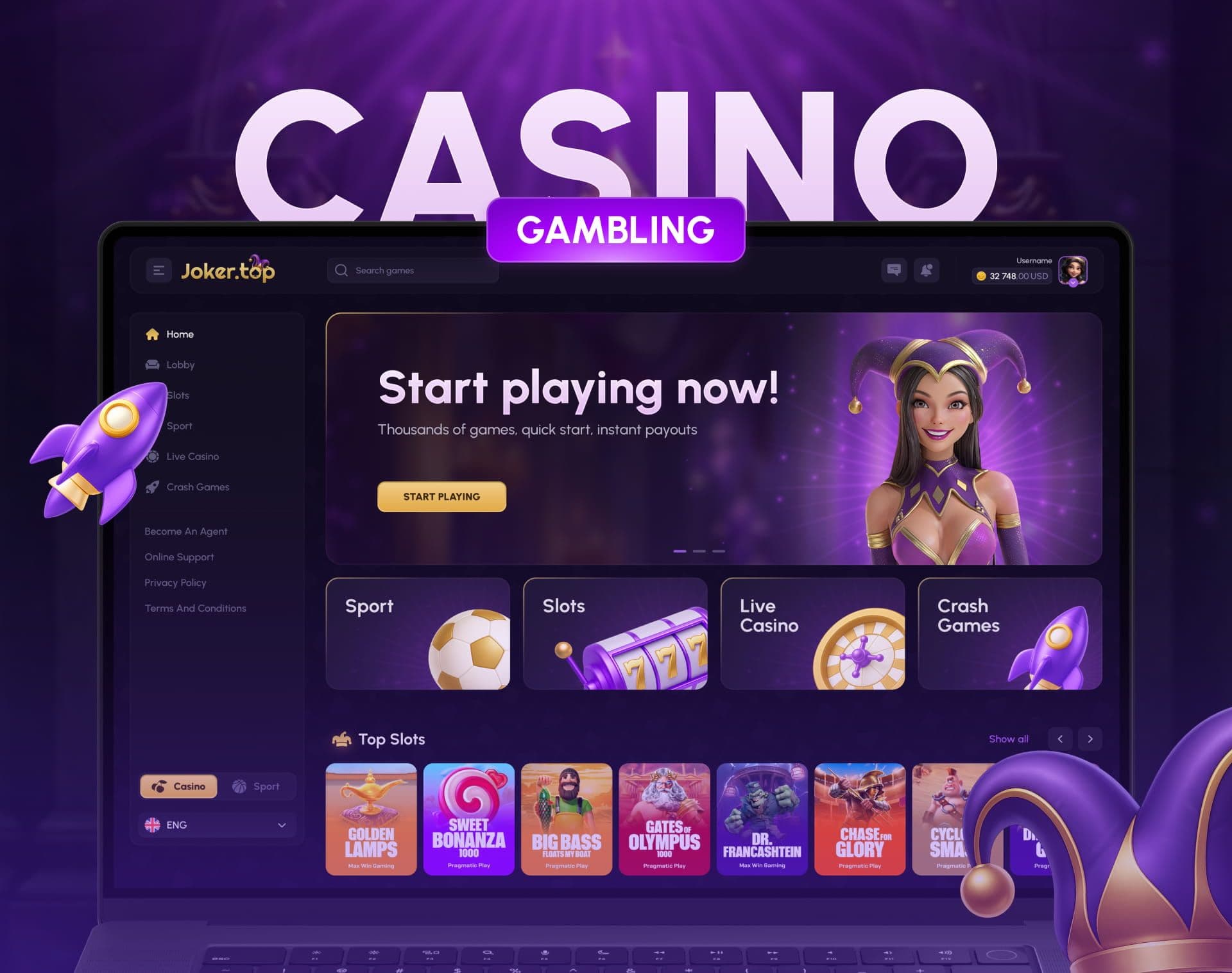 Online Casino Design - Joker.Top